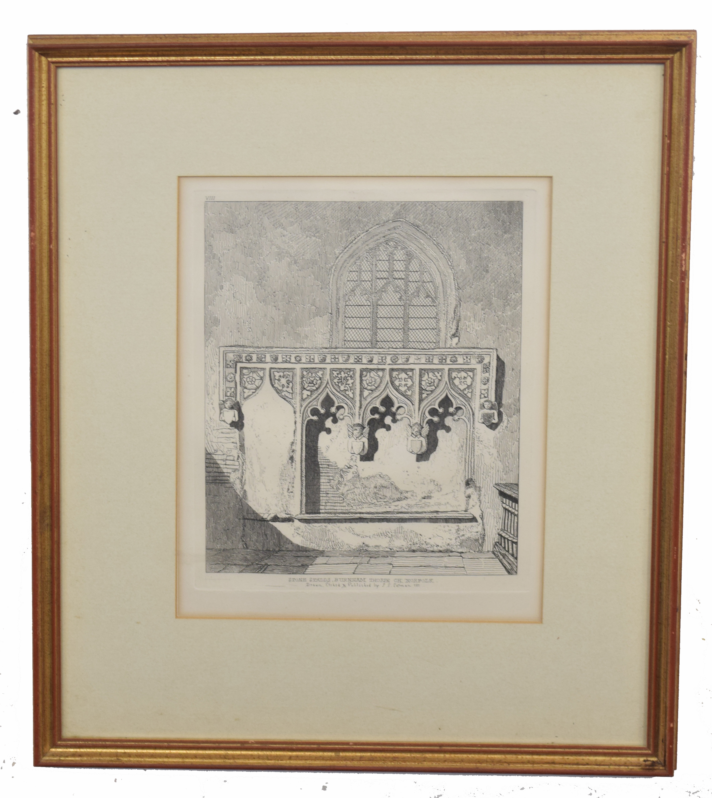 John Sell Cotman (British, 19th century), Ecclesiastical interest, three individual etchings - Image 3 of 3