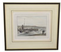 William Daniel, RA (British, 19th century), A view of Southwold, Suffolk, aquatint 1822, signed,