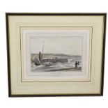 William Daniel, RA (British, 19th century), A view of Southwold, Suffolk, aquatint 1822, signed,