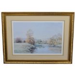 Robert Richardson (British, 20th century), limited edition landscape print of the River Calder,