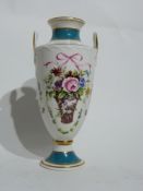 Minton rose basket decorated vase, made in a limited edition of 9500, numbered 1975, with original