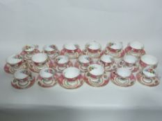 Quantity of Royal Albert porcelain tea set and coffee set and dinner ware in the Lady Carlyle