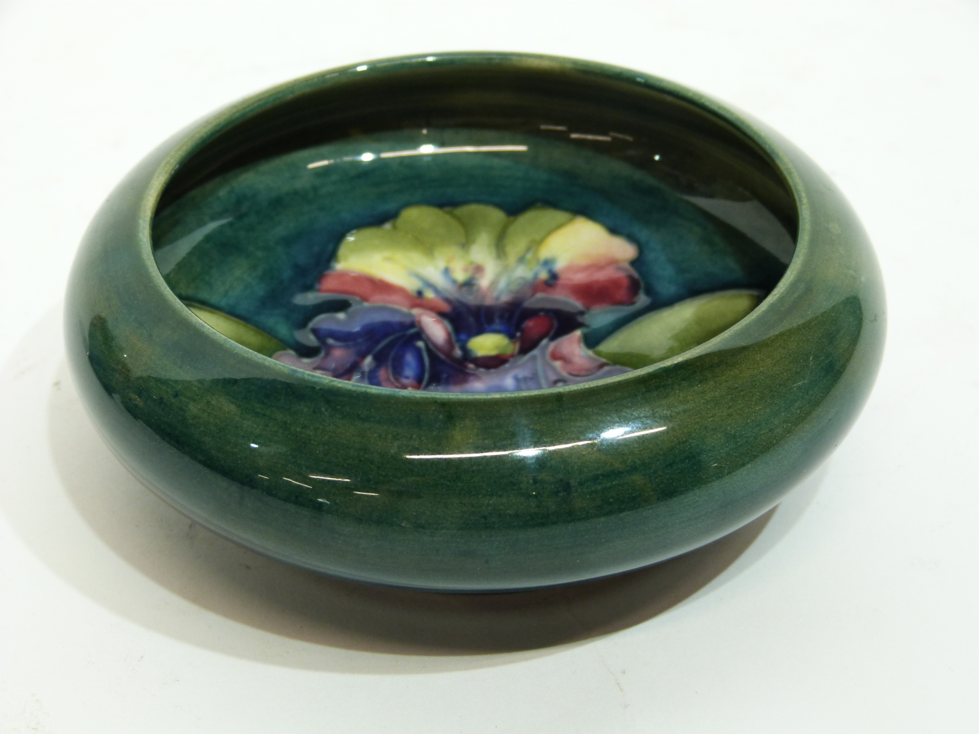 Small modern Moorcroft vase with tube lined design, a further Moorcroft bowl with design of - Image 6 of 7