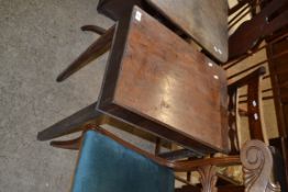 SMALL 19TH CENTURY MAHOGANY SIDE TABLE, 55CM WIDE