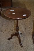 SMALL MAHOGANY WINE TABLE WITH CIRCULAR TOP AND TRIPOD BASE, 52CM HIGH