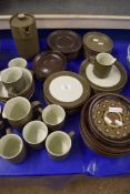 VARIOUS DENBY TEA AND TABLE WARES