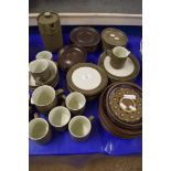 VARIOUS DENBY TEA AND TABLE WARES