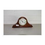 COMITTI OF LONDON MODERN MAHOGANY CASED MANTEL CLOCK