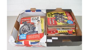 TWO BOXES CONTAINING MOTORCYCLE, SCOOTER AND THREE-WHEEL MECHANICS MAGAZINES