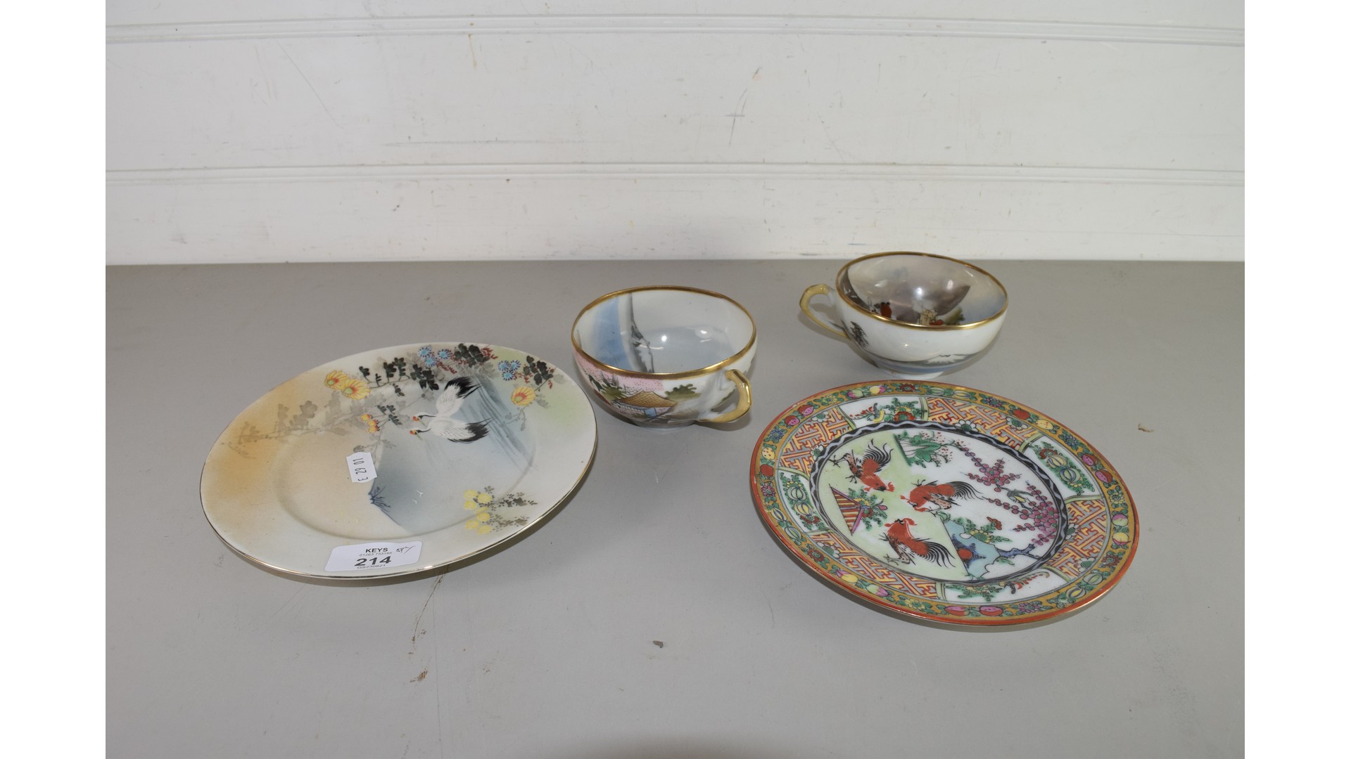 QTY OF EARLY 20TH CENTURY JAPANESE EGGSHELL TEA WARES