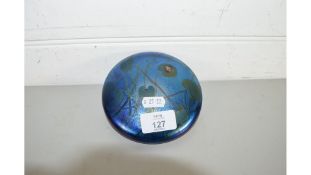 JOHN DITCHFIELD, A LARGE IRIDESCENT GLASS PAPERWEIGHT