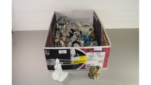 BOX OF MIXED ORNAMENTS TO INCLUDE A LARGE RANGE OF CATS