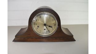 OAK CASED MANTEL CLOCK