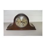 OAK CASED MANTEL CLOCK