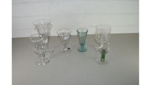 CLEAR AND COLOURED GLASS DRINKING GLASSES TO INCLUDE ROYAL COMMEMORATIVE EDITIONS