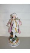 CONTINENTAL BISQUE FIGURE OF A GENTLEMAN IN PERIOD COSTUME