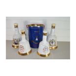 FIVE WADE WHISKY BELLS TO INCLUDE ROYAL COMMEMORATIVE EDITIONS, ALL APPEAR FULL