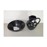 DICKER WARE WASH BOWL AND JUG