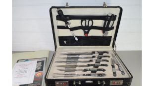 CASE OF ROSENBAUM SOLINGEN MODERN KNIVES AND UTENSILS AND CUTLERY