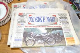 QTY OF OLD BIKE MART NEWSPAPERS