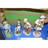 FOUR MIXED FIGURINES