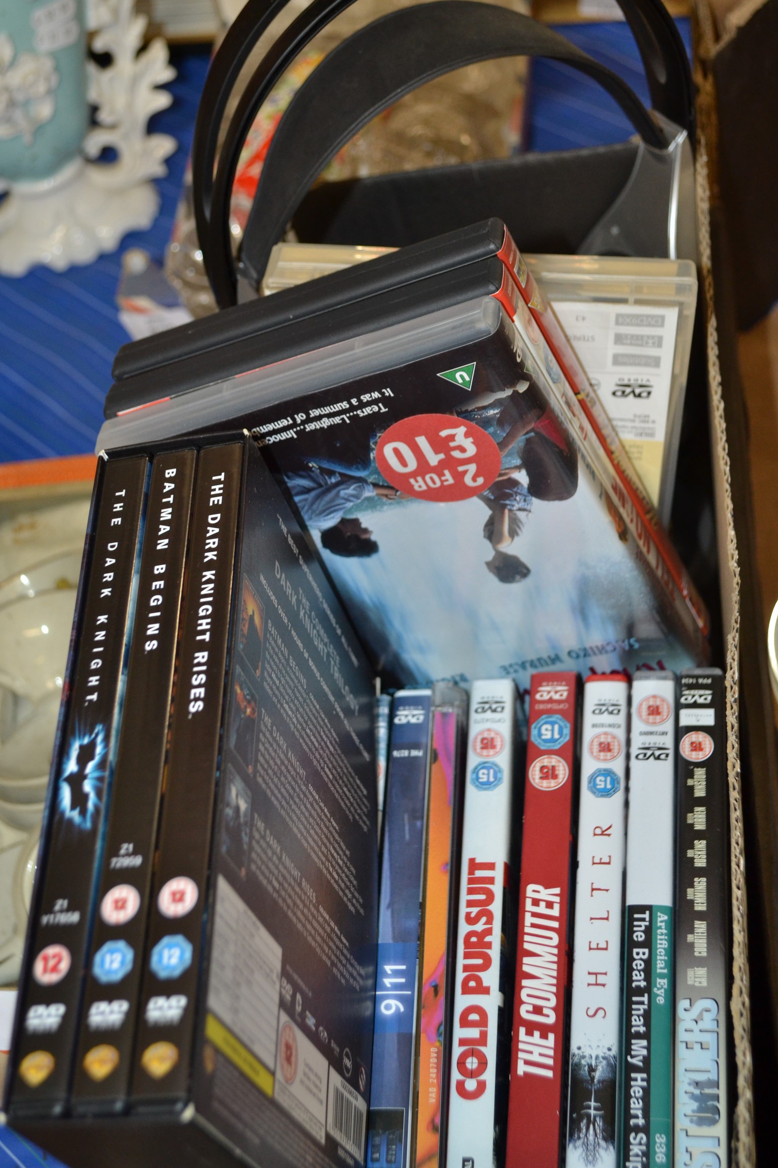 BOX OF MIXED DVDS