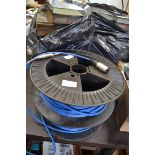 TWO ROLLS OF BLUE CERLIKON SPEAKER CABLE