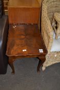 EARLY 20TH CENTURY WALNUT VENEERED COFFEE TABLE, 65CM WIDE