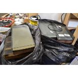 MIXED LOT: TWO PANASONIC DVD/VIDEO PLAYERS AND A SAMSUNG VIDEO DVD PLAYER