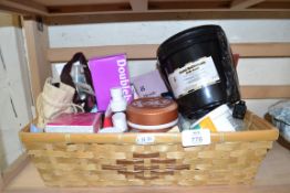 BASKET OF COSMETICS