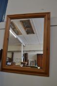 MODERN PINE FRAMED MIRROR