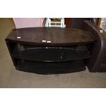 DARK WOOD FINISH TV STAND