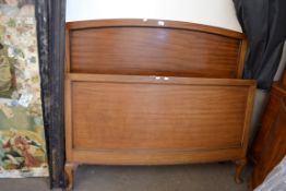 EDWARDIAN MAHOGANY BED FRAME WITH SIDE IRONS, 138CM WIDE