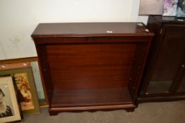 MODERN MAHOGANY EFFECT BOOKCASE CABINET, 92CM WIDE