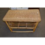 WICKER COFFEE TABLE, 86CM WIDE