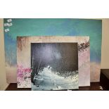 THREE MODERN ABSTRACT CANVAS PRINTS