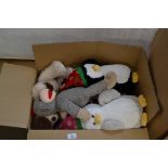 TWO BOXES OF SOFT TOYS