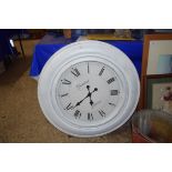 LARGE MODERN GREENWICH CLOCK COMPANY WALL CLOCK WITH QUARTZ MOVEMENT, 76CM DIAM