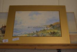 THOMAS SIDNEY, COVERACK BAY, CORNWALL, AND ROBIN HOOD BAY, YORKSHIRE, WATERCOLOURS, BOTH UNFRAMED,