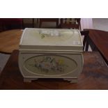 SMALL FLORAL PAINTED TABLE TOP BOX