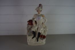 STAFFORDSHIRE FLAT BACK FIGURE OF NAPOLEON