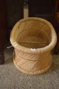 OVAL WICKER BASKET, 75CM WIDE