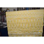 World Rug Industrial, yellow, 120 x 160cm. RRP £28.99