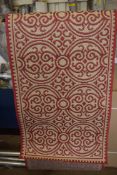Peach House rug, red/cream, 60 x 245cm