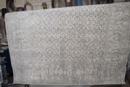 Short pile grey rug, 200 x 250cm