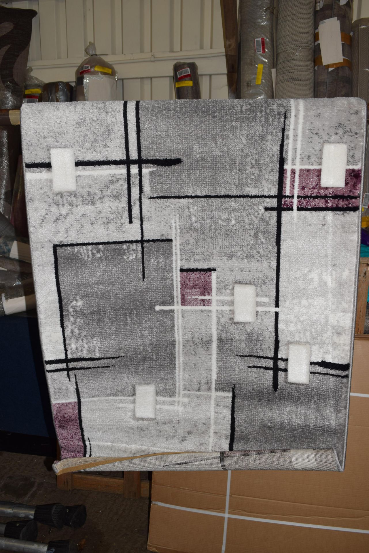17 stories meloi rug in grey, 60 x 110cm. RRP £34.99 - Image 2 of 2