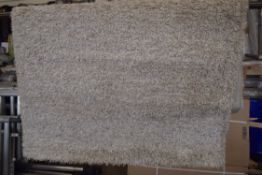 Paco Home Mallorca shaggy cream rug, 120 x 170cm, RRP £75.99