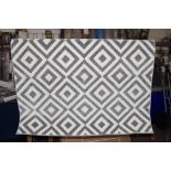 Hashtag Home Elaine grey area rug, 75 x 40cm. RRP £63.99