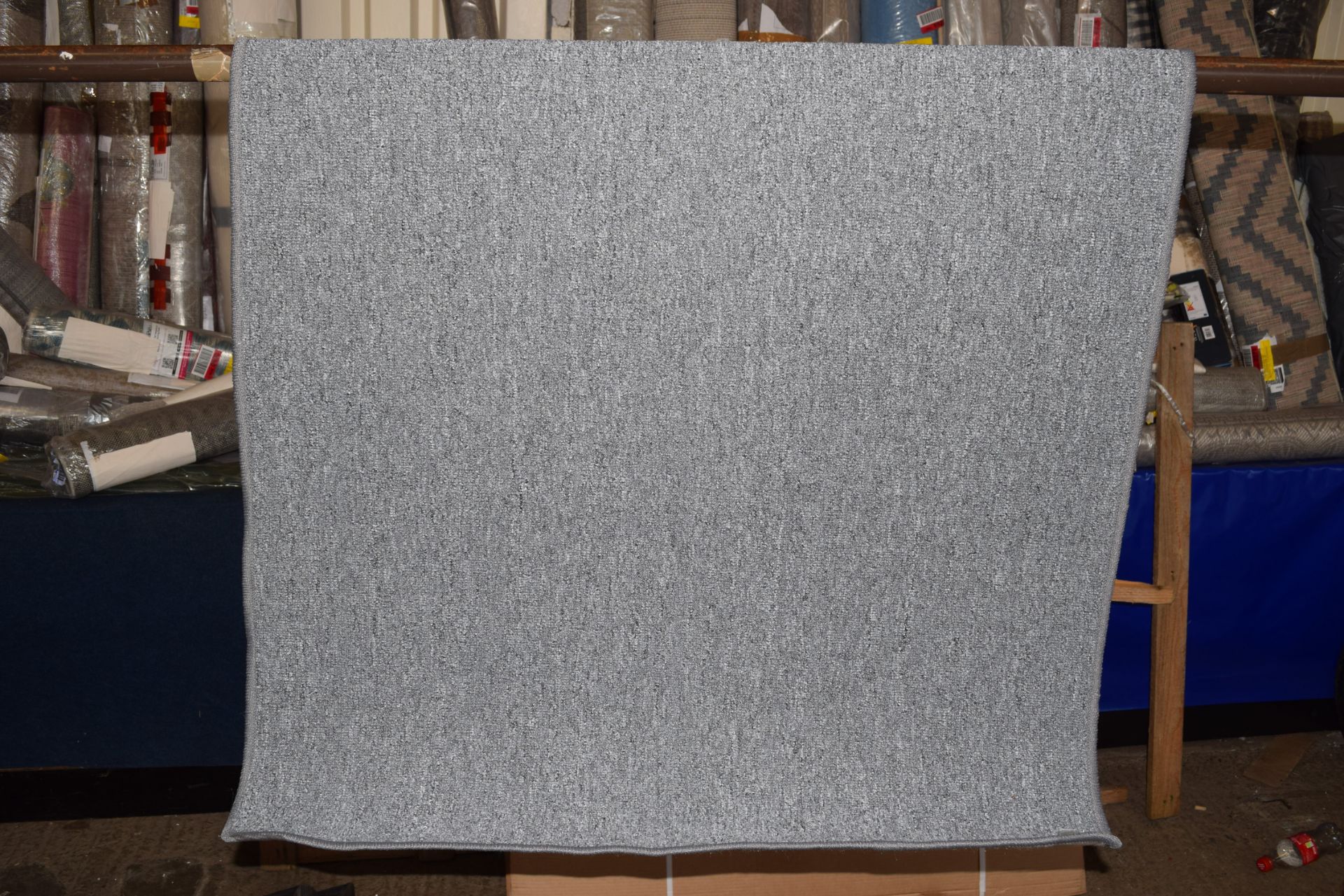 Andiamo flat weave rug in grey, 100 x 150cm. RRP 38.99