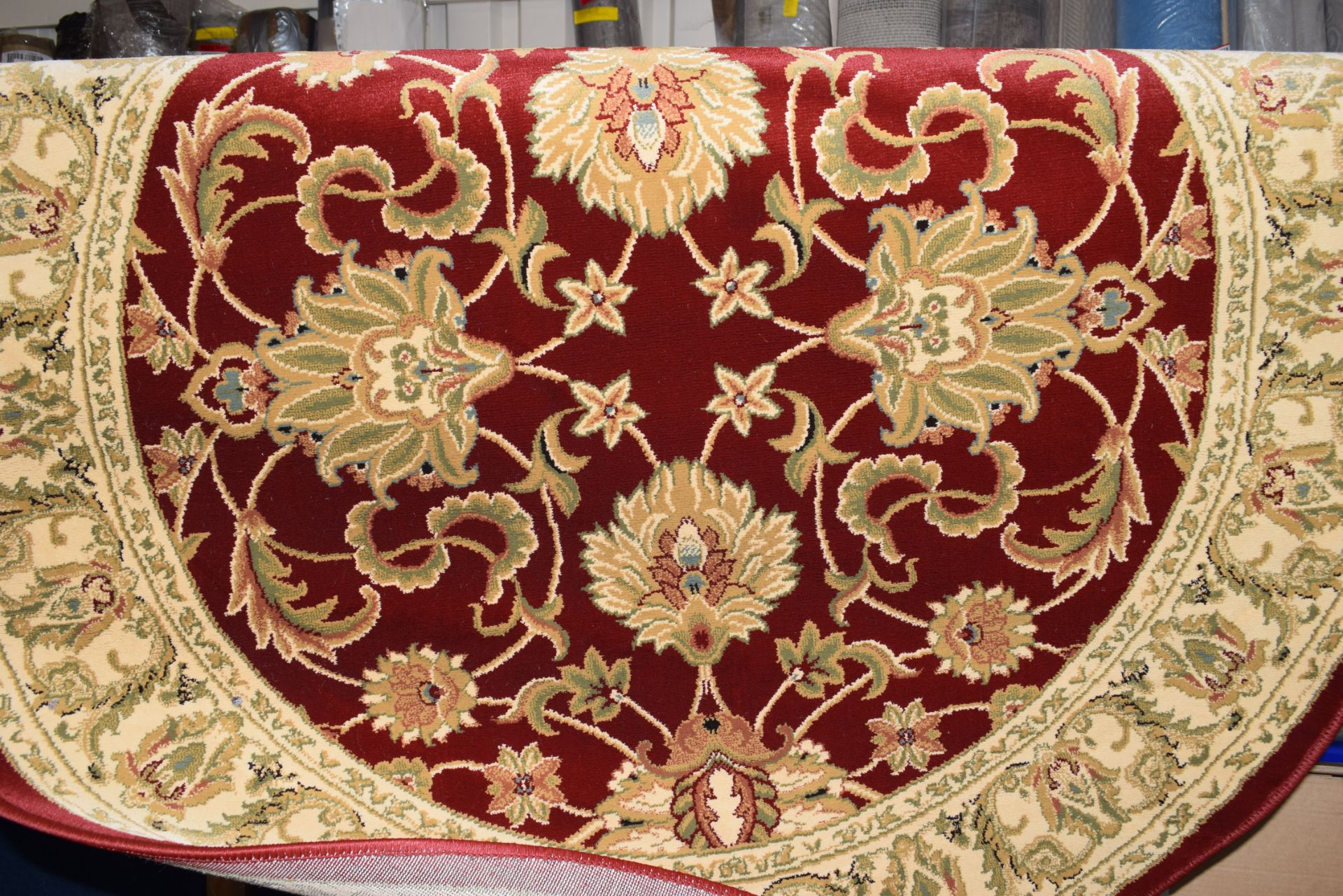 Bohannon tufted red rug - Image 2 of 3